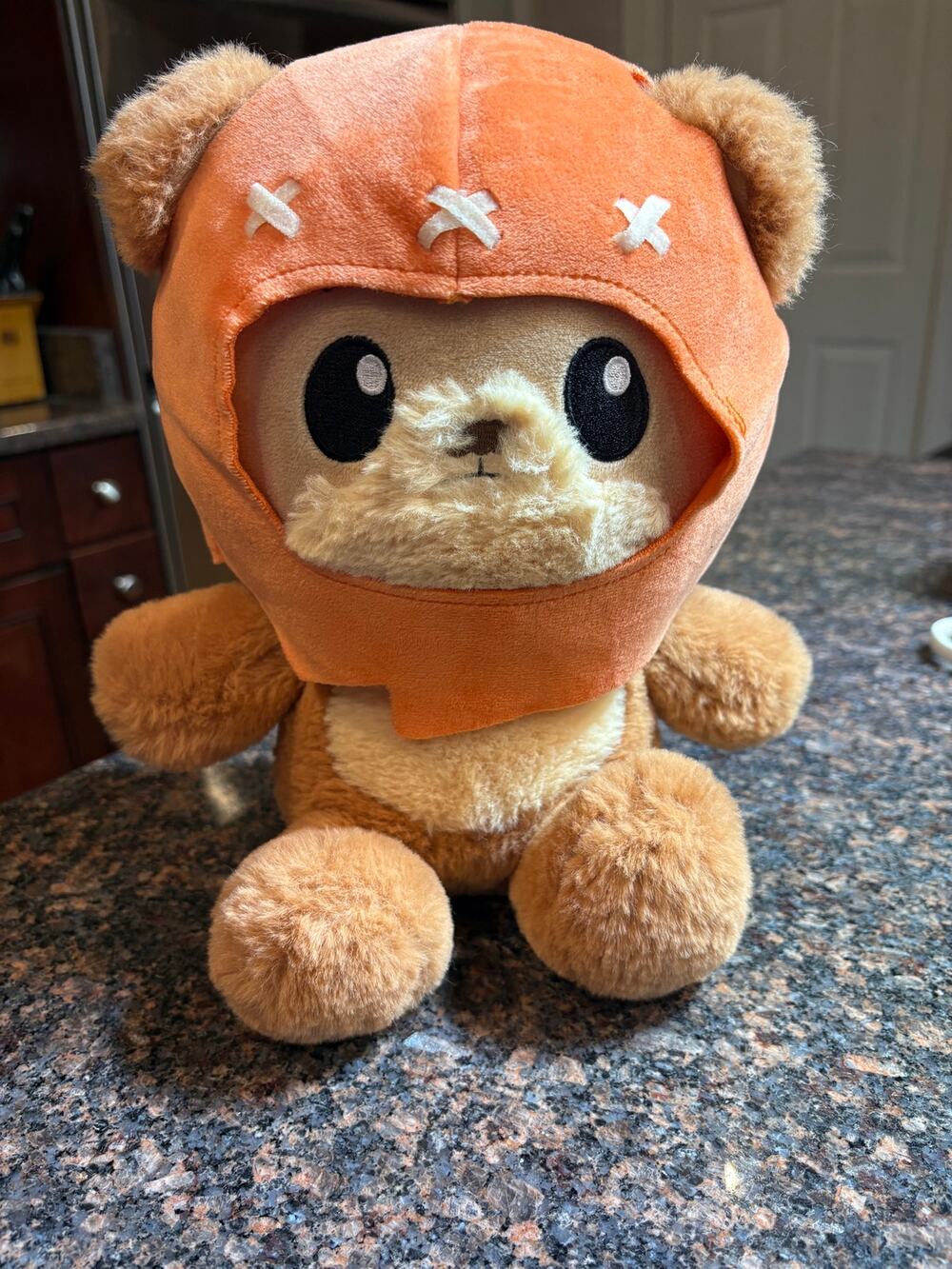 Star Wars Ewok Stuffed Animal 10" Plush With Orange Hood Mattel Disney 2022